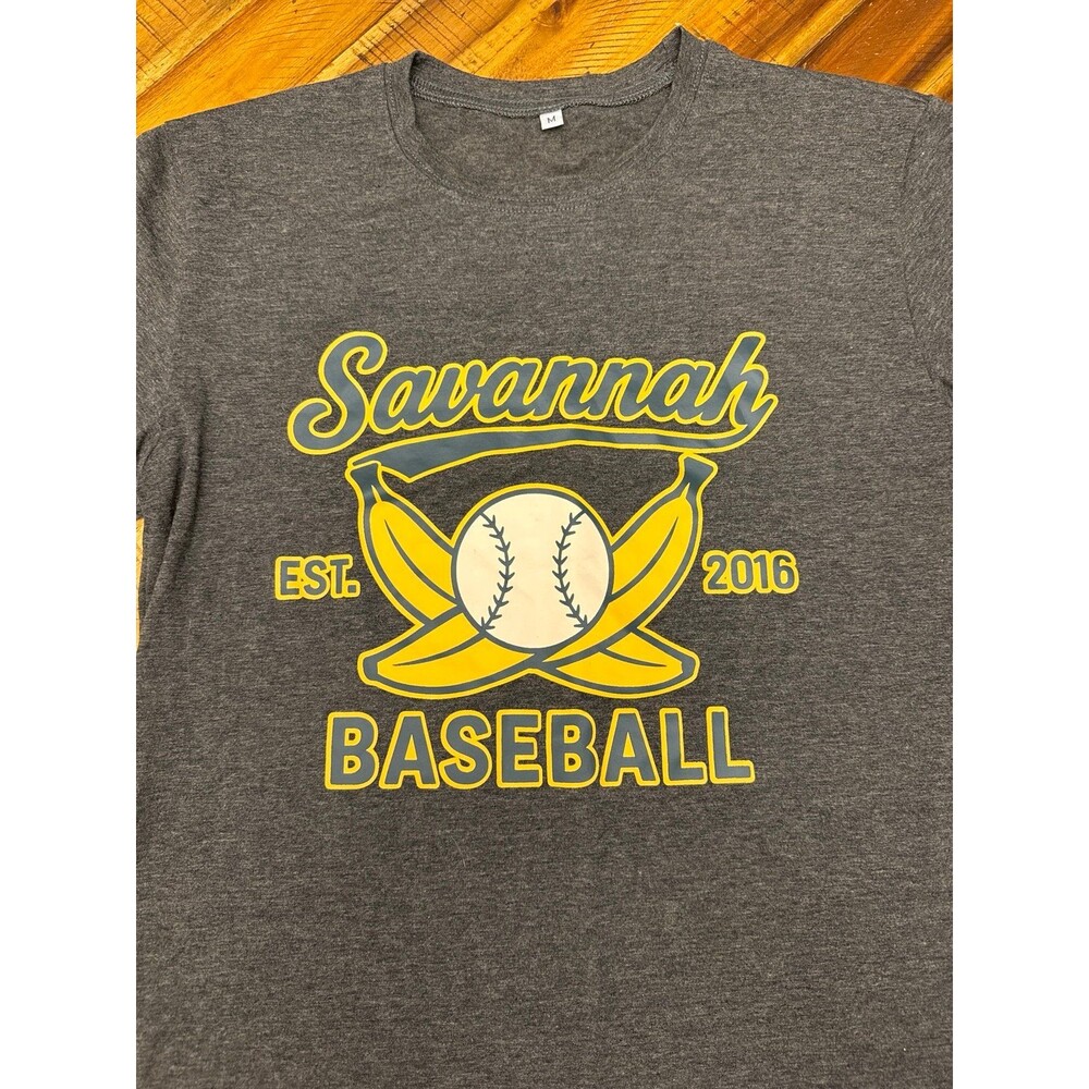 Savannah Bananas T-Shirt Women’s Medium Charcoal Gray Vintage Baseball Graphic